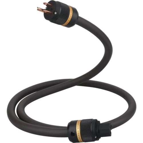 Viborg VP1606 OFC RISR 6MM square US HIFI Power Cable With US Pure Copper Power Plug Audiophile