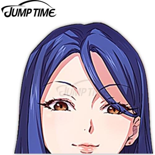 Jump Time Anime H-Campus Cha Eun Jin 2 8 Bumper Window Helmet Vinyl Decal Peeker Car Stickers