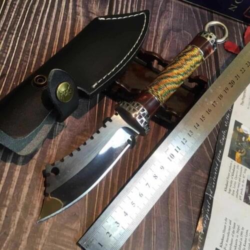 High Hardness TACTICAL GEAR OUTDOORS ARMY HUNTING KNIFE MACHETE Rambo Knifes Fixed Blade Knives Combat Survival Camping EDC Tool