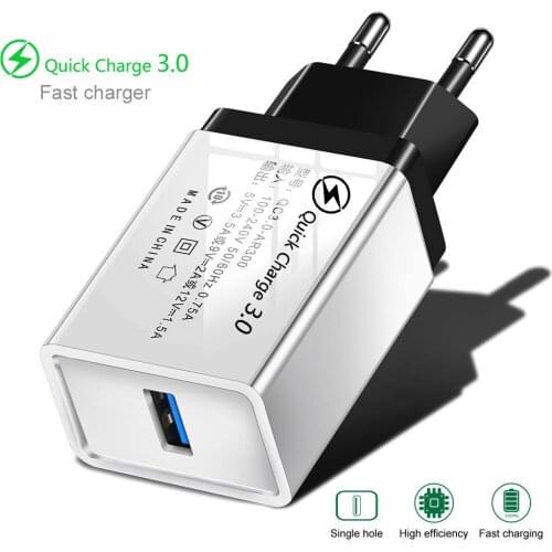 EU/US Plug USB Charger Quick Charge 3.0 For Phone Adapter For Huawei Mate40 Pro Tablet Portable Wall Mobile Charger Fast Charger