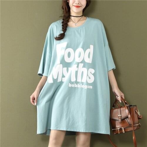 Women 2017 Summer Loose Letter O-Neck Short Sleeve Ladies T-Shirts Cotton Spandex Casual Female Tees Tops