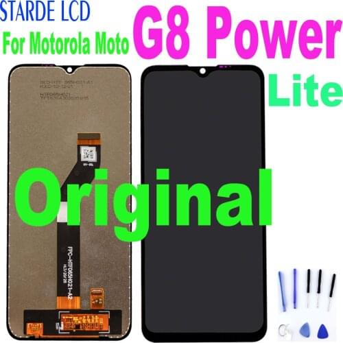 Original 6.5 inch For Motorola Moto G8 Power Lite XT2055-1/2/4/6 LCD Display Touch screen Display Digiziter Assembly XT2055-2 LC