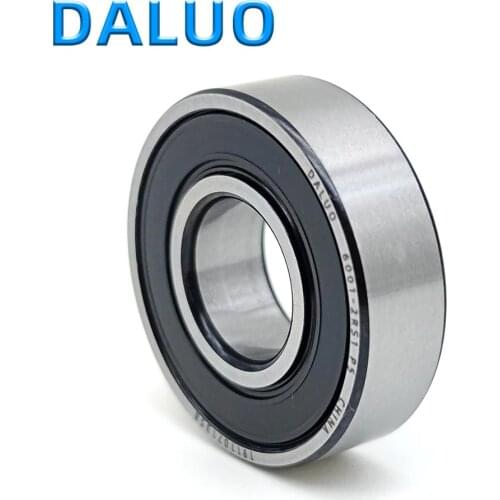 1PCS 6001-2RS1 P5 12X28X8 DALUO Bearing 6001 6001RS 6001-2RS ABEC-5 Single Row Deep Groove Ball Bearings Metric