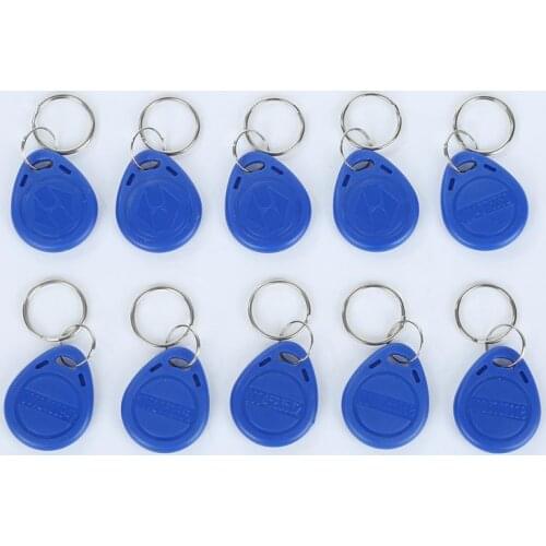 10 PCS Key Fob For Easy Access Control Nearby Home ID Identification Token Tag Card EM4100 Cheap Wholesale Smart Card Proximit