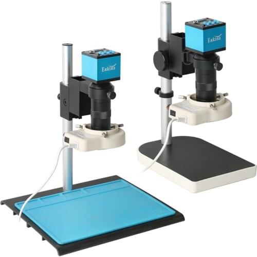 1080P 2MP HDMI VGA Industrial Digital Video Microscope Camera Support U disk storage + 100X C mount Lens For Lab PCB Soldering