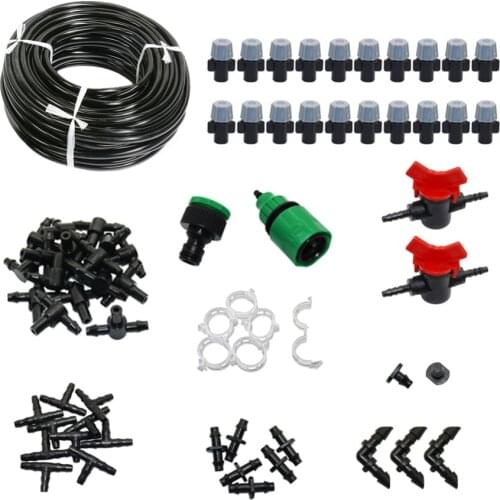 20m Garden Atomization nozzle watering kit Automatic Micro Drip Irrigation System Greenhouse Irrigation Spray Self Watering Kits