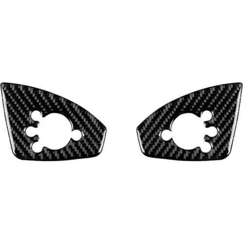 Car Door Button Frame Trim Self-adhesive Waterproof Carbon Fiber Left/Right Drive Car Sticker for Audi TT 8n 8J MK123 TTRS 08-14