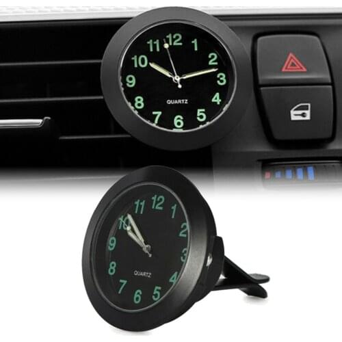 Car Luminous Auto Air Vent Clip Clock For Skoda rapid a5 a7 YETI Superb Citigo Fabia Octavia 2 CitiJet MissionL