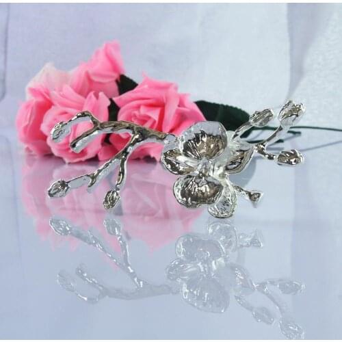 Free shipping gold silver flower napkin ring, napkin holder for wedding,4 pcs