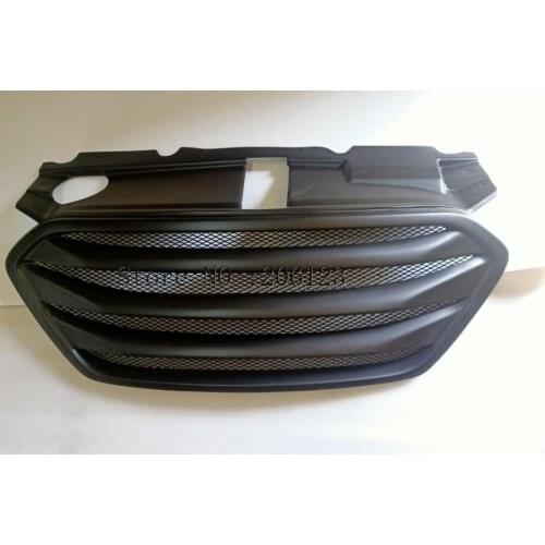 Resin Black Front Bonnet Grille Grill Overlay Fits Car styling 2010-2014 For Hyundai Tucson ix35