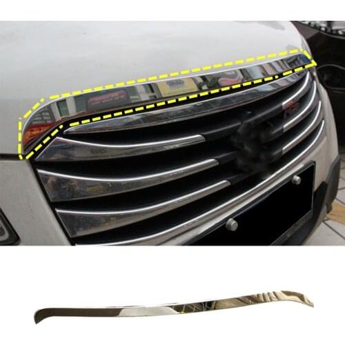 For Suzuki S-Cross Scross SX4 2014 2015 2016 2017 Car Bumper Engine Stainless Steel Trim Racing Front Grid Grill Grille Frame