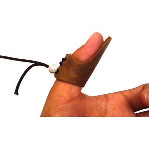 Bow Finger Guard Archery Mongolian Pull Single Recurve Thumb Leather