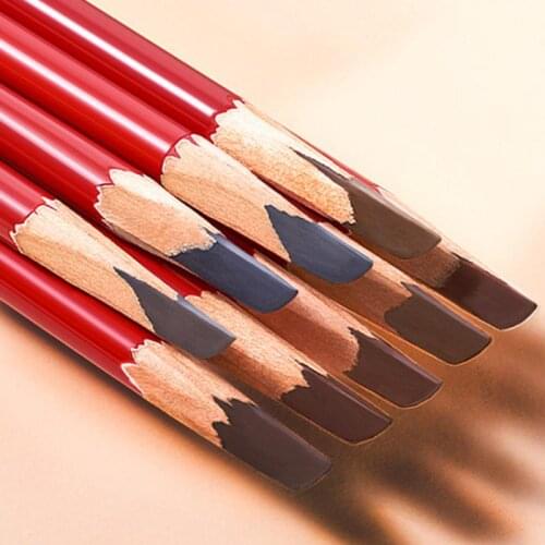 Eyebrow Pencil Long-lasting Square Core Eyebrow Pencil Tattoo Pen Black Brown Natural Henna Eyebrow Eye Makeup Cosmetics TSLM1