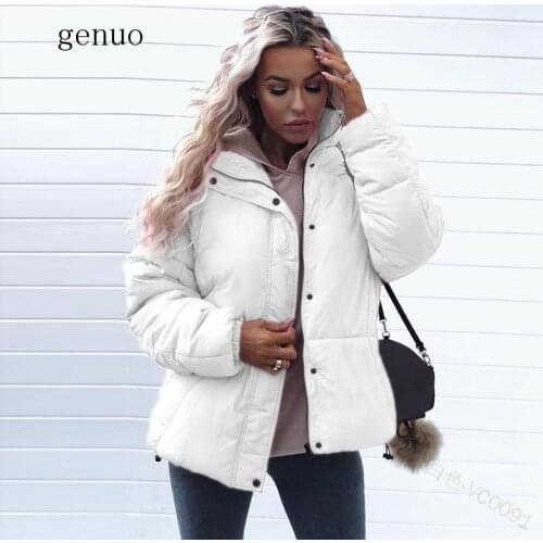 Women Thick Jackets Autumn Winter Loose Full Sleeve Casual Fashion New Warm Zippers Button Ladies Jacket