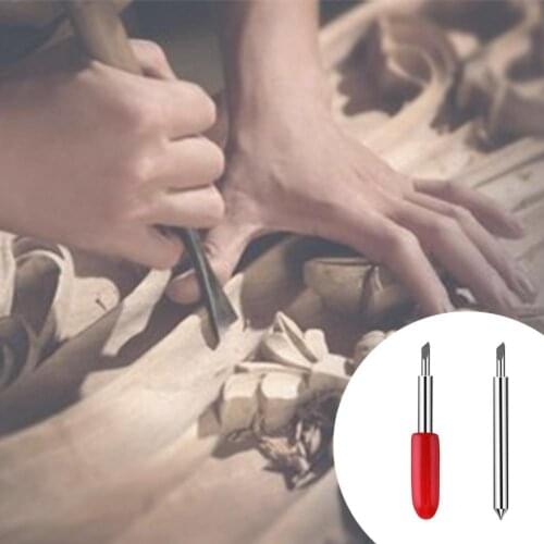 10Pcs Woodworking Lettering Blade Adjustable Sharp Blade 30/45/60 Degree Replacement Cutting Blades for Cutting Machines