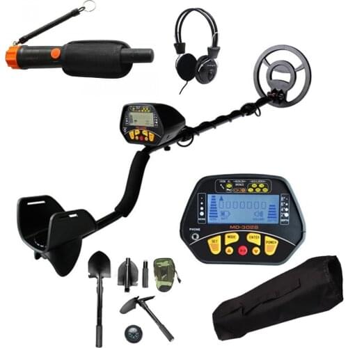 MD 3028 Pro Metal Detector & MD 720 Pointer Double Set Lcd display high sensitivity high depth treasure hunter gold underground