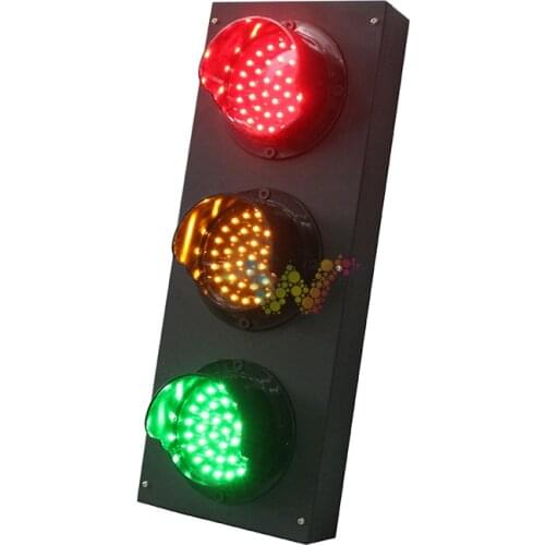 Mini Steel Housing 125mm Red Yellow Green Traffic Signal Light