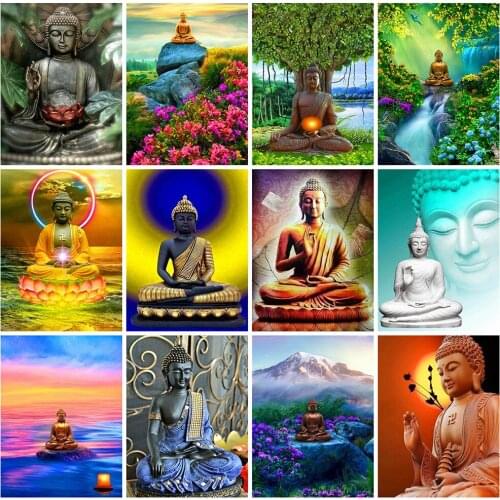 Diamond Painting Kit Buddha DIY Diamond Embroidery For Sale Religious Diamond Mosaic Cross Stitch Decoration Home