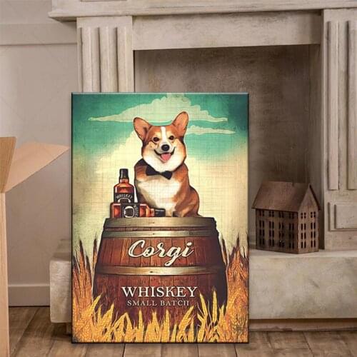 Corgi dog animal poster home living bedroom decoration wall art print high definition quality canvas picture frames