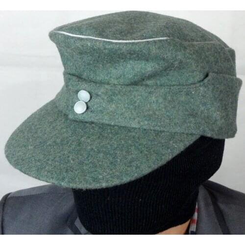 WWII WW2 GERMAN ARMY WH EM OFFICER M43 FIELD PANZER WOOL PANZER FIELD CAP HAT IN SIZES Reproduction Military Store