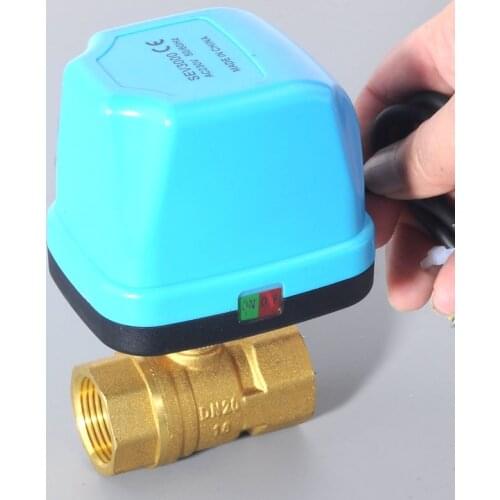 2017 new DN15 DN20 DN25 DN32 AC220V Electric Ball Valve Brass Motorized Ball Valve ,Switch type electric two-way valves