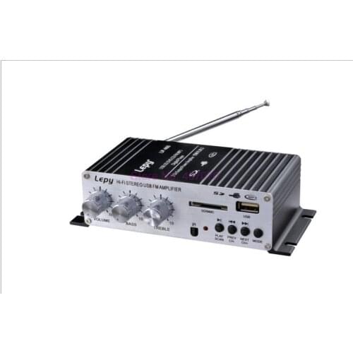 By DHL or Fedex 50 sets 12V mini motor car Lepy style HI-FI digital A68 USB FM digital power amplifier small power amplifier