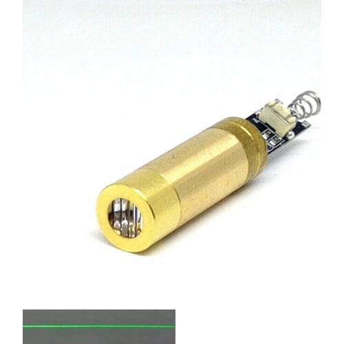 Industrial Brass 5mW 532nm Green Laser Diode Module Line Beam DC3V LED Lights