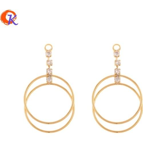 Cordial Design 30Pcs 18*31MM Jewelry Accessories/DIY Making/Genuine Gold Plating/Connector/Loop Shape/Hand Made/Earring Findings