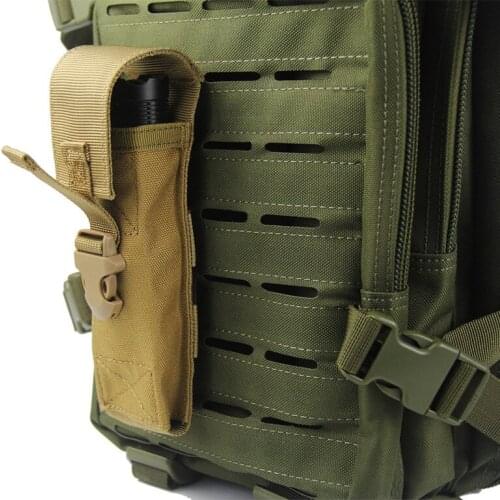 Tactical Flashlight Pouch Nylon Molle Airsoft Military Army Backpack Molle Belt Attachment Bag Outdoor Camping Hunting Tool Pack