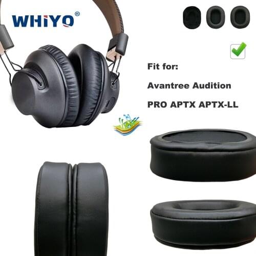 Replacement Ear Pads for Avantree Audition PRO APTX APTX-LL Headset Parts Leather Cushion Velvet Earmuff Earphone Sleeve Cover