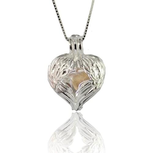 1PC Filigree Hollow Cage Locket Pendant with glass ball Memory Locket Pendant Cremation Jewelry Fillable Jewelry