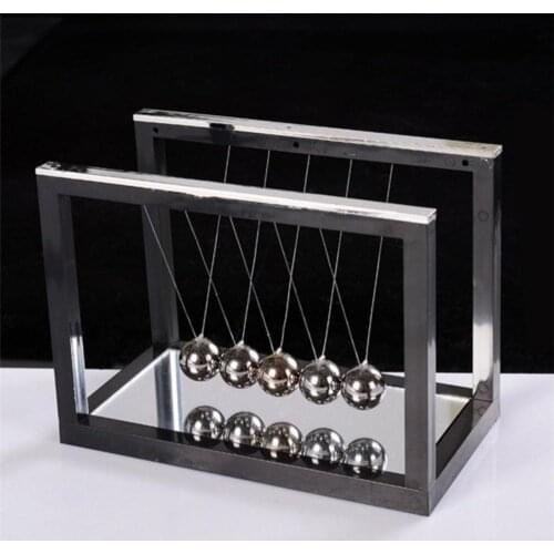 1 Pcs Newton Cradle Creative Desktop Perpetual Ornaments Metal Pendulum Ball Desk Decor Birthday Gifts Office Home Decorations