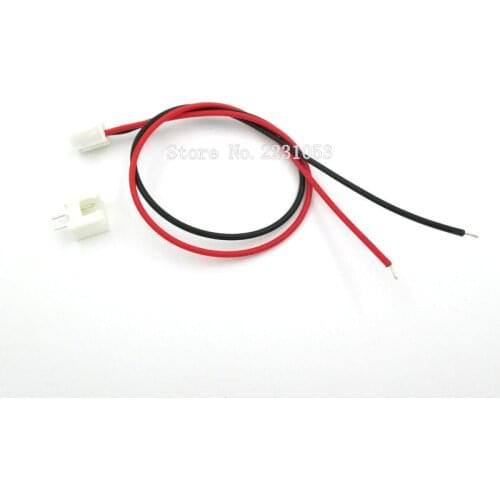10PCS/LOT 26AWG XH2.54 2 Pin Connector Plug Wire Cable 30cm Length Connector Pitch 2.54mm