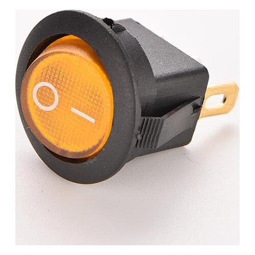 4Colors 12V 16A ON/OFF SPST LED Lamp Dash Light Dot Round RockerSpst Toggle Car Boat Rocker Switch12V 16A Car Boat Rocker Switch