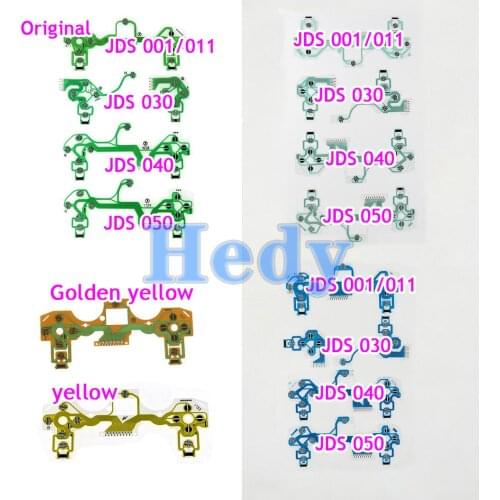 5pcs Original New Replacement Buttons Ribbon Circuit Board for PS4 4 Pro Slim Conductive Film Keypad flex Cable PCB
