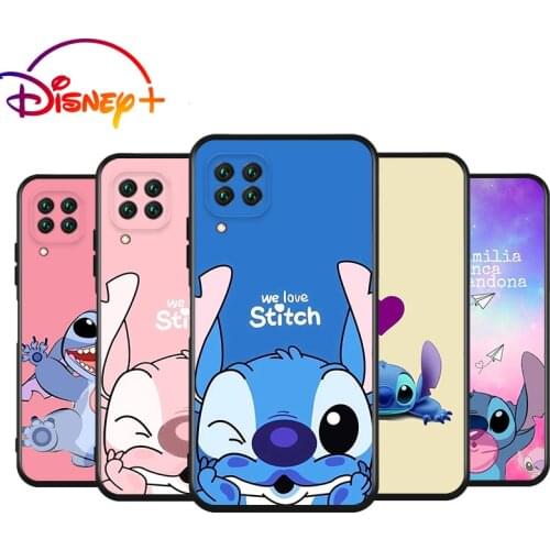 Lilo Stitch Disney Silicone Cover For Huawei Nova 8 7i 7 SE 6 SE 5T 5i 5 Z 4 E 3 3i 3E 2 i Pro Lite Black Soft Phone Case