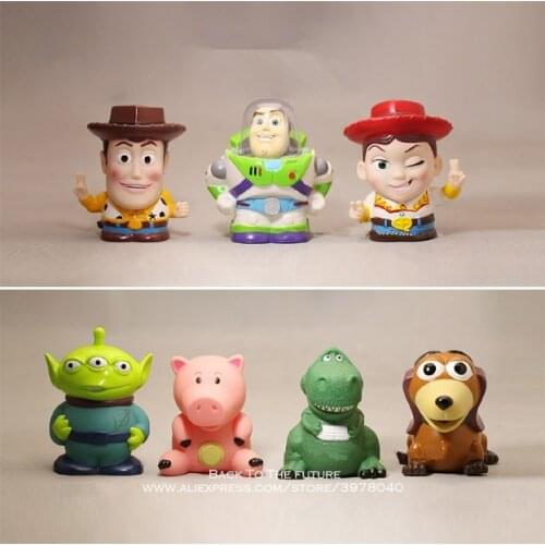 Disney Toy Story Woody Buzz Lightyear piggy bank 9cm Action Figure Posture Anime Decoration Collection Figurine Toy model gift
