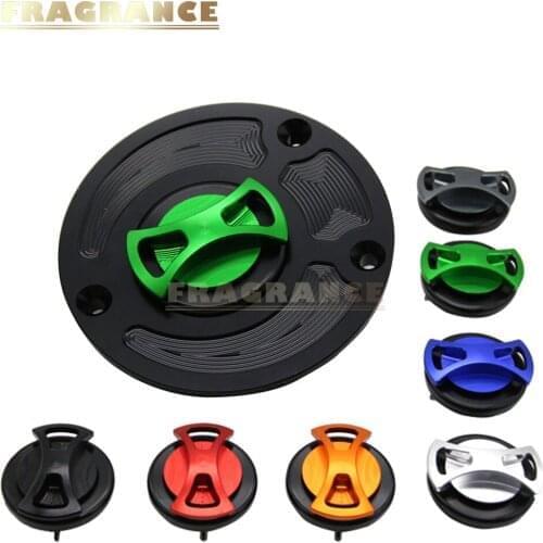 For KAWASA Ninja ZX-6R 636 ZX636R 2007-2017 CNC Motorcycle Accessories Billet Fuel Tank Cover High-quality Gas Cap Petrol Covers