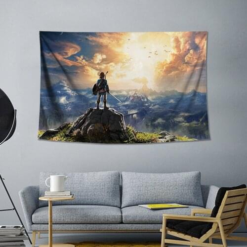 Zelda Canvas Poster decorative painting tapestry game surrounding computer bedroom background cloth wall cloth