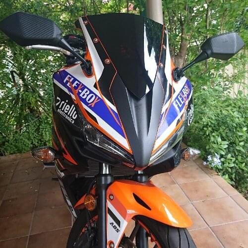 Motorcycle Accessories Windscreen Windshield Viser For Honda CBR500R 2016 2017 2018 CBR 500R Wind Deflector Double Bubble Black