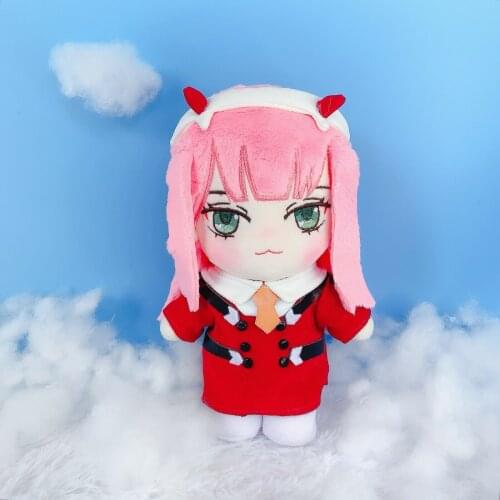 New Anime DARLING in the FRANXX ZERO TWO 02 Plush 20cm Doll Clothes Clothing Sha