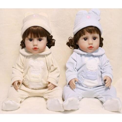 JINGXIN Princess 45cm Full Silicone Body Reborn Baby Doll Bath Play Toy For Girl Vinyl Newborn Waterproof Bebe Accompany Toy