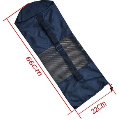 Profession Black Portable Yoga Mat Bag Portable Nylon Pilates Carrier Mesh Sport Tool Adjustable Strap Style Spots Supply