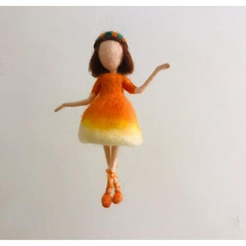 Fairy Needle Felting Kit for Beginners Wool Felting for Handmade Dolls Needlework Felt Craft Kits 15cm Height Video Instruction