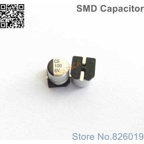 12pcs/lot 6.3V 100uf SMD Aluminum Electrolytic Capacitors size 5*5.4 100uf 6.3V