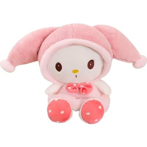 2 Styles Large Kawali My Melody Plush Doll Cute Soft Rabbit Plush Doll Melody Plush Anime Plush Toys Kid Toy Girl Gift