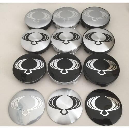 4pcs 56mm 60mm Ssangyong Car Wheel Center hub Cap Badge covers emblem sticker car Styling accessories