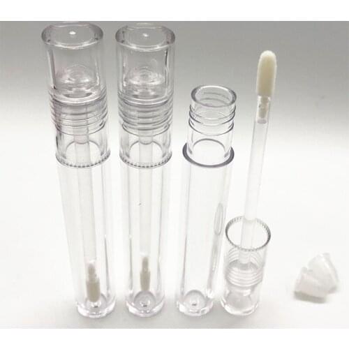 5ml 10/30/50pcs All Clear Empty Lip Gloss Tube, DIY Round Portable Liquid Lipstick Bottle, Cosmetic Container Shell Package