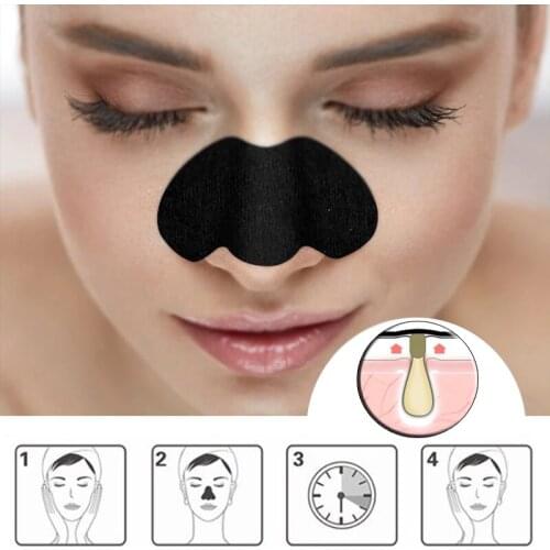 Deep Cleansing Nose Blackhead Remover Mask Shrink Pore Acne Treatment Mask Nose Black Dots Pore Clean Strips Skin Care 50pcs