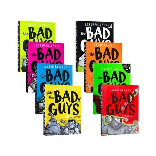 8 Book/set The Bad Guys Episode Classroom Decoration Educational Toys for Children Montessori English Books for Children